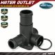 Driver Side Engine Coolant Water Outlet for Volkswagen Jetta 1989-1991 L4 1.6L