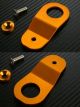 2 x Gold Aluminum Radiator Stay Mount Bracket Gasket Screw for S2000 Integra