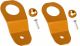 2 x Gold Aluminum Radiator Stay Mount Bracket w/ Screw for Honda S2000 Integra