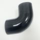 BLACK 90 DEGREE 76MM INTERCOOLER/INTAKE/TURBO ELOBW SILICONE PIPE HOSE 3INCH