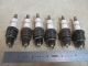 6) VINTAGE ATLAS SPARK PLUGS,  #479,  CHAMPION EQUIVALENT #UL-12Y,  USA MADE.