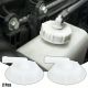 Radiator Coolant Reservoir Overflow Tank Cap for Acura RL CL - Pack of 2 White
