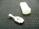 Female 1 Way Nylon Wire Wiring Harness Connector Housing Shell Mopar 1955-76 NOS