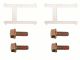 For 1984-1987 Chevrolet Corvette Brake Hardware Kit Dynamic Friction 97119WCJX