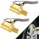 2PCS Brass Locking Air Chucks,  Twist to Lock Tire Inflator Hose Adapter