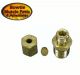 NOVA CORVETTE CHEVELLE CAMARO CONSOLE GAUGE OIL LINE FITTING WITH CRUSH SLEEVE