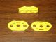 1991-1996 GM Full Size CAPRICE WINDOW REGULATOR GUIDE Clips 3) 2 side,  1 center