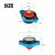 1.3 Bar Thermostatic Radiator Cap Water Temp Gauge Blue Small Head Cover For Car