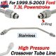 For 99.5-03 Ford 7.3L F250 F350 F450 F550 High Pressure Crossover Tube w/ Orings