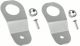 2 x Silver Aluminum Radiator Stay Mount Bracket w/ Screw for Honda S2000 Integra
