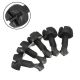 For Skoda Superb 02-08 Turn Clips Locking Screws For Engine Top Cover 5pcs Black