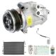 For Lincoln MKS 2010 OEM AC Compressor w/ Condenser Drier CSW