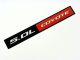 1 FORD MUSTANG GT 5.0L COYOTE ENGINE BLACK RED ALUMINUM EMBLEM LOGO BADGE NEW