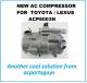 NEW DENSO ES27C AC COMPRESSOR TOYOTA PRIUS LEXUS CT200H 88370-47050 042200-0390