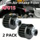12mm Cold Air Intake Filter Turbo Vent Crankcase Car Breather Valve Cover 2 PACK