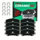 Front & Rear Copper Free Brake Pads compatible with INFINITI 2008-2013