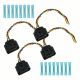 4x Ignition Coil Connector Harness Plugs Wiring W/Terminals Fits for Audi A4 VW