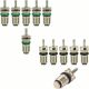 12 Pack Air Conditioning 5.6x19.7 mm / 0.22x0.78 inch,  6x Green + Black