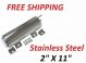 Chevy Truck Car Stainless Steel Over Flow Tank 2 X11 16oz Radiator Polished NEW