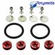 RED JDMSPEED ALUMINUM QUICK RELEASE FASTENERS KIT FOR BUMPER & TRUNK HATCH CAR