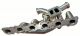 T4 Twin Scroll TIG Top Mount Turbo Manifold Dual 44mm WG fits RB26DETT RB26 2.6L