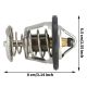 Engine Coolant Thermostat Housing Single for Chevy Avalanche GMC 131160