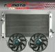 For FORD FOCUS MK2 RS305 RS350 ST225VOLVO S40/S50 2.5L TURBO MT Radiator+Fans