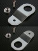 2 x Silver Aluminum Radiator Stay Mount Bracket Gasket Screw for S2000 Integra