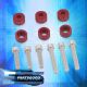 For Acura Honda B16 B18 D16 D15 H22 Aluminum Vtec Solenoid 6mm Cup Washer Red