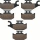 Front and Rear Brake Pads for Bombardier Outlander 330 HO 2004 2005
