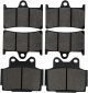 Motorcycle Front and Rear Brake Pads Compatible for Yamaha FZR400 FZR 400 RRSP