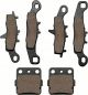 Front and Rear Brake Pads for Kawasaki KFX 450R KFX450R KSF450 2008-2014