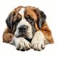 2X Cute Sleeping Dog Car Sticker Dog Sticker