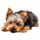 2X Cute Sleeping Dog Car Sticker Dog Sticker