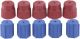 AC Dust Caps Compatible with 8V1 Thread R134a Cap 13mm & 16mm Air Red Blue