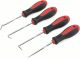 ROTATION Precision Hook and Pick Set for Automotive | 4-Piece Hand Tools Red