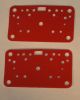 HOLLEY 108-90-2 METERING BLOCK GASKET SET 2 PIECE NON STICK RED