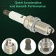 4x Iridium & Platinum Spark Plugs For 2001 Volkswagen Golf 2.0L L4