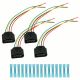 4x Ignition Coil Connector Repair Kit Harness Plug Wiring for Audi VW 1J0973724