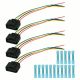 4x Ignition Coil Connector Harness Plug Wiring W/Terminals for VW Jetta Golf GTI
