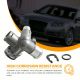 Aluminum Coolant Hose Flange for Audi A4 /A4 Quattro 2.0L 2005-2009 06D121132C