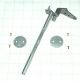 1957-61 THROTTLE SHAFT & SCREWS DUAL QUAD CORVETTE CHEVY WCFB 2626S 2613S 2NDARY