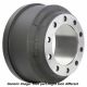 Brake Drum DuraBrake 16472,  Rockwell 3219-E-4165