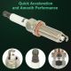 4 Double Iridium Spark Plugs For 2017-2019 Nissan For Sentra 1.6L L4