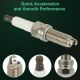 4x Iridium & Platinum Spark Plugs For 2010 Mitsubishi Lancer L4 2.0L