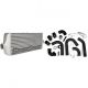 GrimmSpeed Front Mount Intercooler Kit Raw Core w/ Black Pipes) for 15-21 WRX