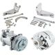 GM One Wire Alternator,  65 Amp & Chrome 508 A/C Compressor