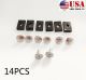 14X Radiator Engine Cover Pin Access Clips Lower Cover Bolt For Accord CRV Civic