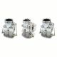 Set of 3 9 Super 7  3-Bolt 2-Barrel Carburetors,  Chrome Finish