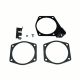 4-Bolt Throttle Cable Bracket Compatible with Intakes 92MM 102MM Black